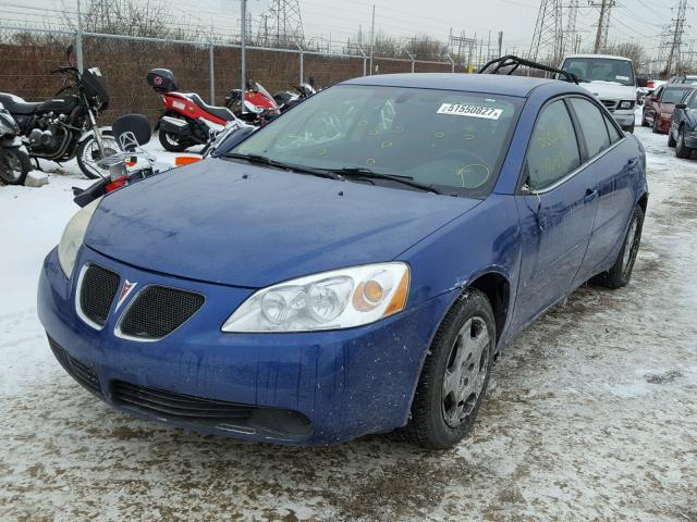 1G2ZF58B474164657 - 2007 PONTIAC G6 VALUE L BLUE photo 2