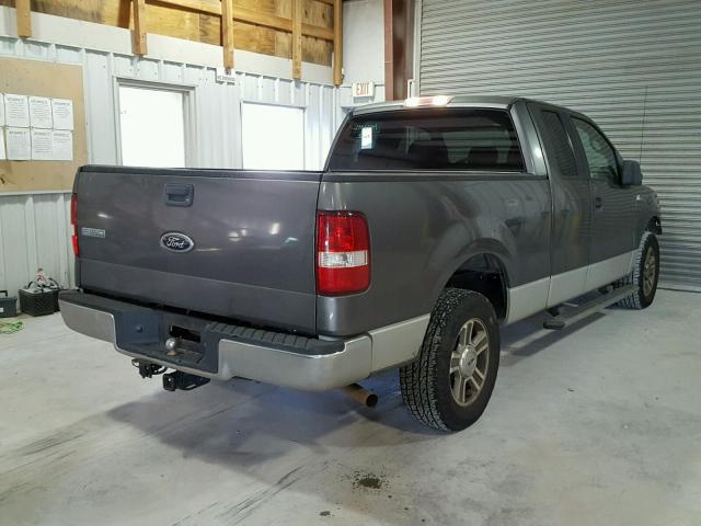 1FTRX12W05NC09615 - 2005 FORD F150 GRAY photo 4