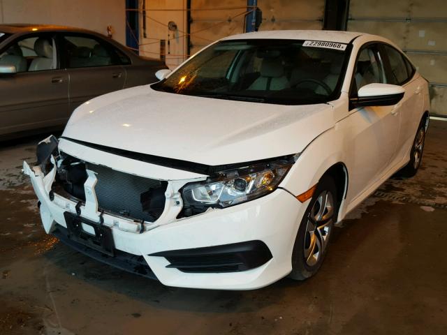 19XFC2F5XHE202413 - 2017 HONDA CIVIC LX WHITE photo 2