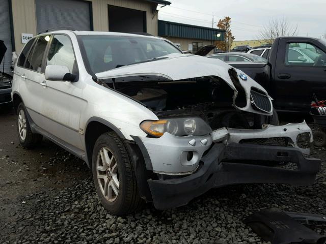 5UXFA13514LU43667 - 2004 BMW X5 3.0I SILVER photo 1