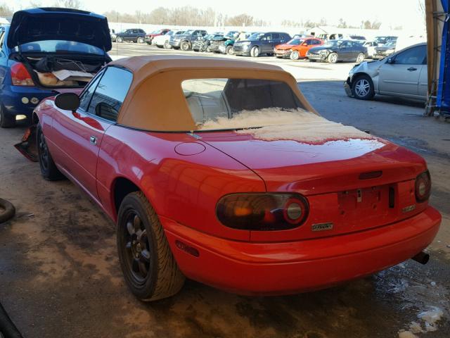 JM1NA3511M1214811 - 1991 MAZDA MX-5 MIATA RED photo 3