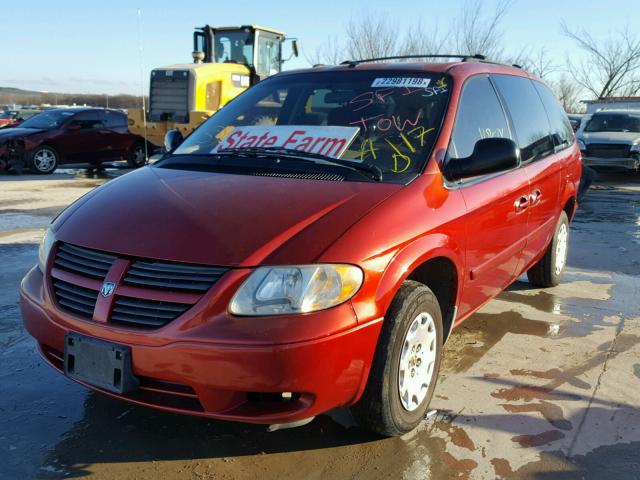 1D4GP24R26B555210 - 2006 DODGE GRAND CARA RED photo 2