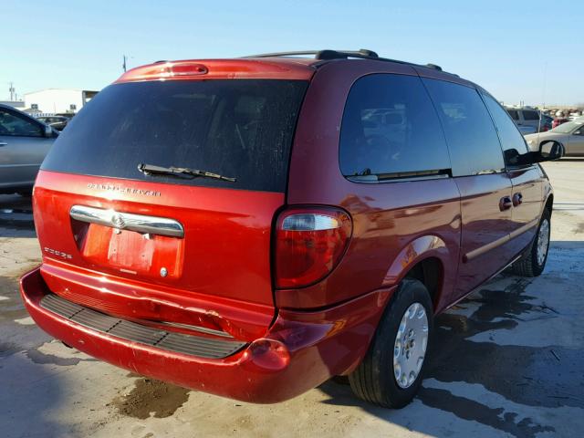 1D4GP24R26B555210 - 2006 DODGE GRAND CARA RED photo 4