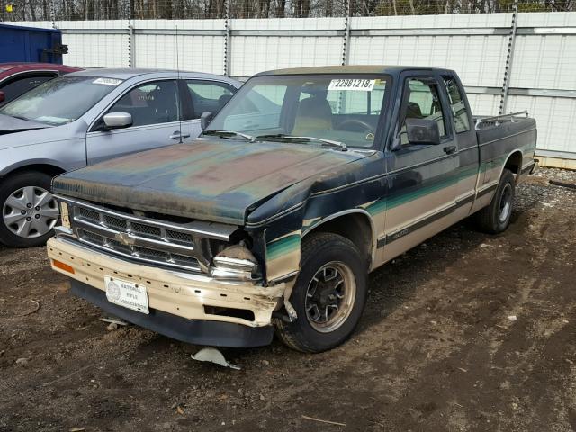 1GCCS19Z0P0126447 - 1993 CHEVROLET S TRUCK S1 GREEN photo 2