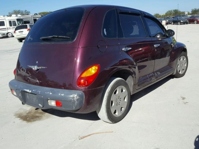 3C8FY4BB51T592281 - 2001 CHRYSLER PT CRUISER PURPLE photo 4