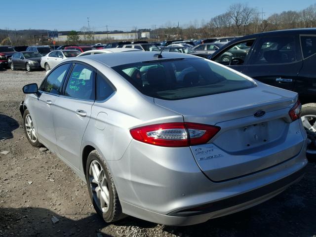 3FA6P0H76GR308359 - 2016 FORD FUSION SE SILVER photo 3