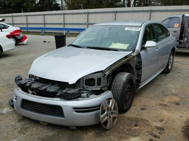 2G1WA5EK0A1237939 - 2010 CHEVROLET IMPALA LS SILVER photo 2