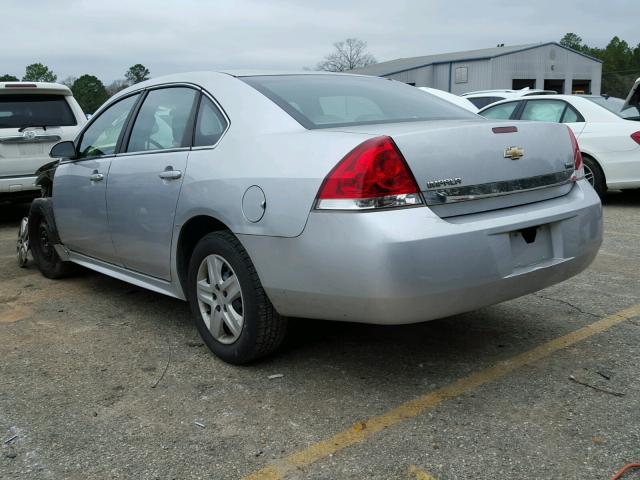 2G1WA5EK0A1237939 - 2010 CHEVROLET IMPALA LS SILVER photo 3