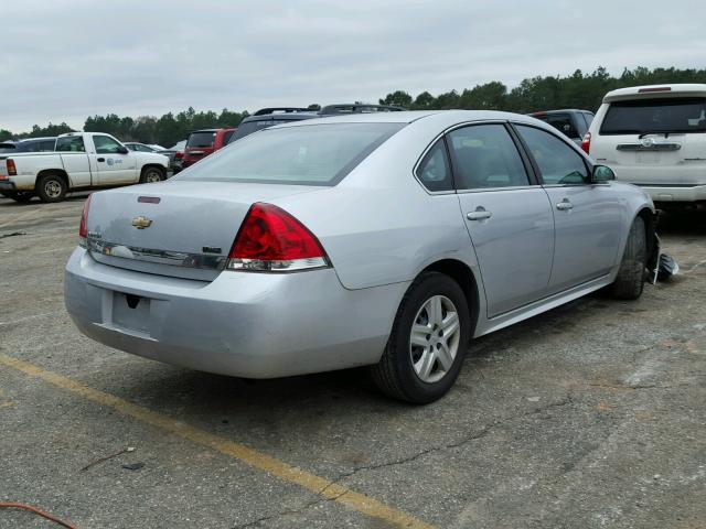 2G1WA5EK0A1237939 - 2010 CHEVROLET IMPALA LS SILVER photo 4