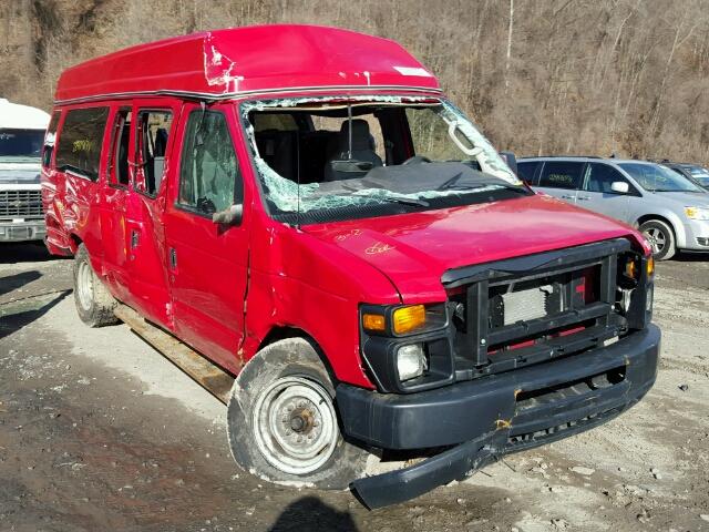 1FTSS3EL5DDA70177 - 2013 FORD ECONOLINE RED photo 1