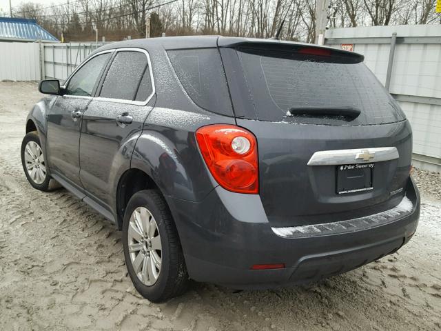 2CNALBEC8B6234743 - 2011 CHEVROLET EQUINOX LS GRAY photo 3