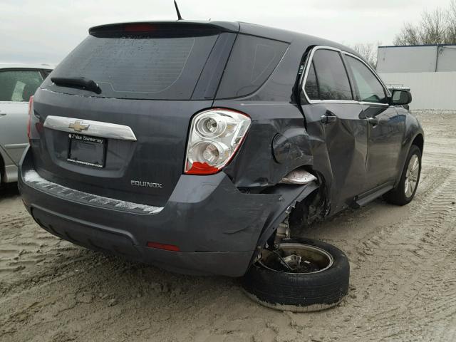 2CNALBEC8B6234743 - 2011 CHEVROLET EQUINOX LS GRAY photo 4