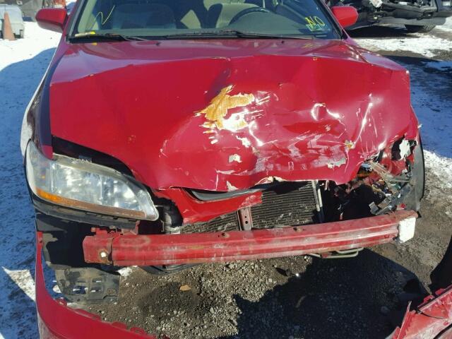 1HGCG3140WA000676 - 1998 HONDA ACCORD LX RED photo 9