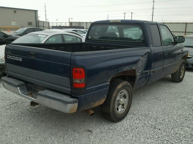 3B7HC13Z3YM239464 - 2000 DODGE RAM 1500 BLUE photo 4