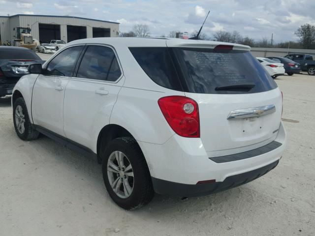 1GNALBEK5DZ101741 - 2013 CHEVROLET EQUINOX LS WHITE photo 3