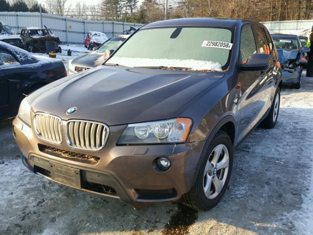 5UXWX5C5XBLW14340 - 2011 BMW X3 XDRIVE2 BROWN photo 2