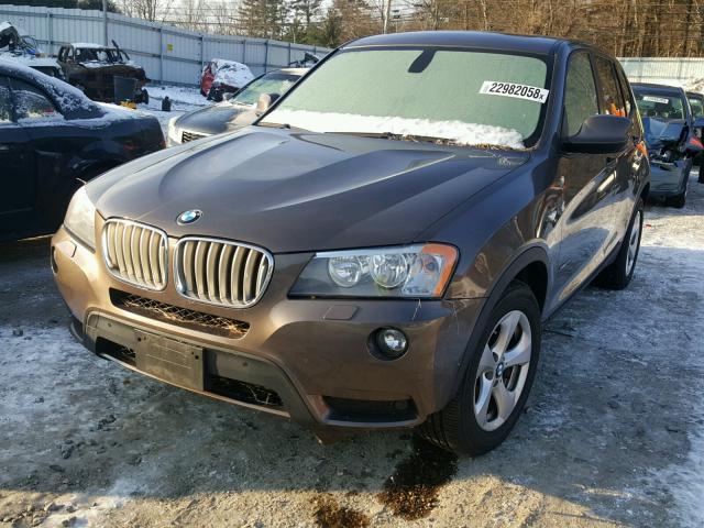 5UXWX5C5XBLW14340 - 2011 BMW X3 XDRIVE2 BROWN photo 9