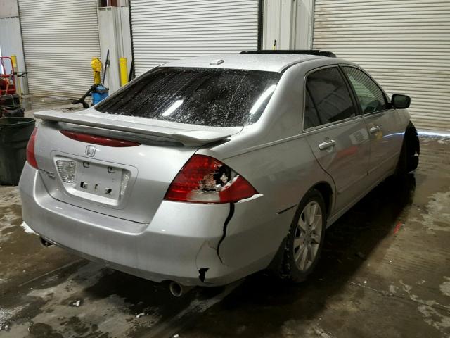 1HGCM66567A071667 - 2007 HONDA ACCORD EX SILVER photo 4