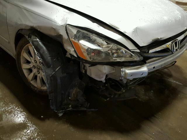 1HGCM66567A071667 - 2007 HONDA ACCORD EX SILVER photo 9