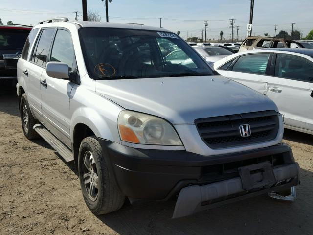 2HKYF18544H571488 - 2004 HONDA PILOT EXL SILVER photo 1