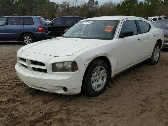 2B3KA43R17H786230 - 2007 DODGE CHARGER SE WHITE photo 2