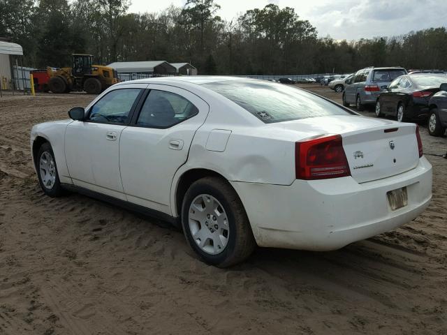 2B3KA43R17H786230 - 2007 DODGE CHARGER SE WHITE photo 3