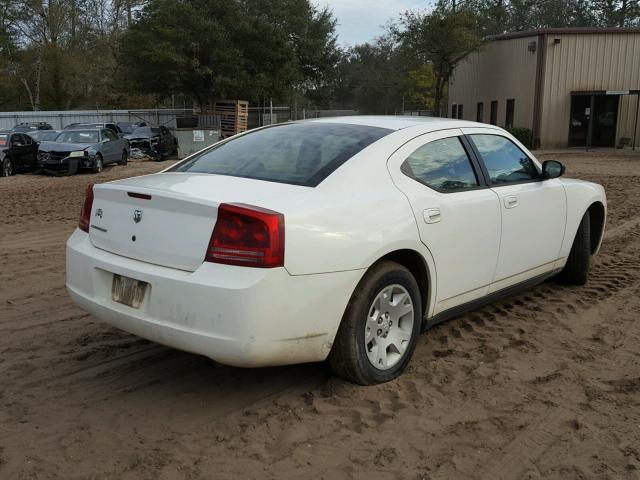 2B3KA43R17H786230 - 2007 DODGE CHARGER SE WHITE photo 4