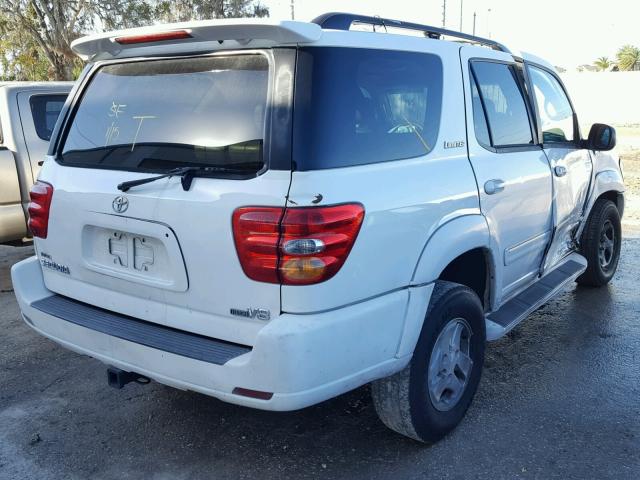 5TDZT38A41S051948 - 2001 TOYOTA SEQUOIA LI WHITE photo 4