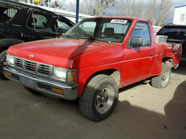1N6SD11S9SC451249 - 1995 NISSAN TRUCK E/XE RED photo 2