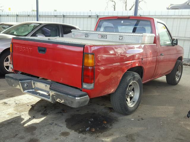 1N6SD11S9SC451249 - 1995 NISSAN TRUCK E/XE RED photo 4