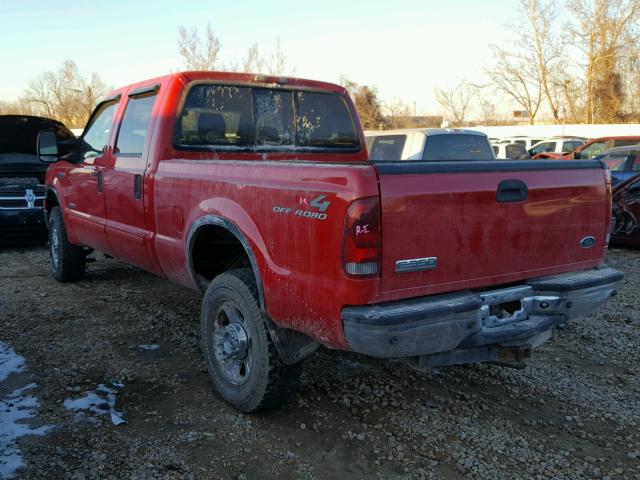 1FTWW31P25EC14780 - 2005 FORD F350 SRW S RED photo 3