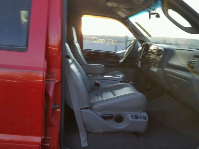 1FTWW31P25EC14780 - 2005 FORD F350 SRW S RED photo 5