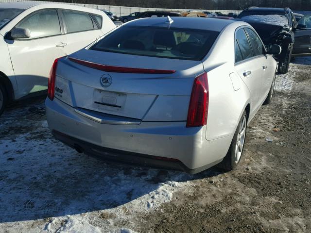 1G6AB5RA1E0160096 - 2014 CADILLAC ATS LUXURY SILVER photo 4