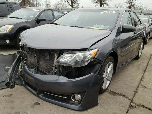 4T1BF1FK1DU267101 - 2013 TOYOTA CAMRY L CHARCOAL photo 2