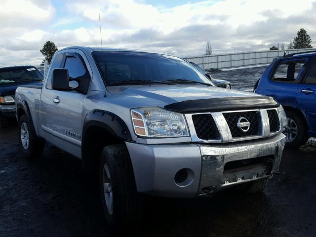 1N6AA06B16N529718 - 2006 NISSAN TITAN XE SILVER photo 1