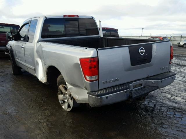 1N6AA06B16N529718 - 2006 NISSAN TITAN XE SILVER photo 3