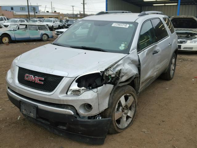 1GKLVMED5AJ145634 - 2010 GMC ACADIA SLT SILVER photo 2