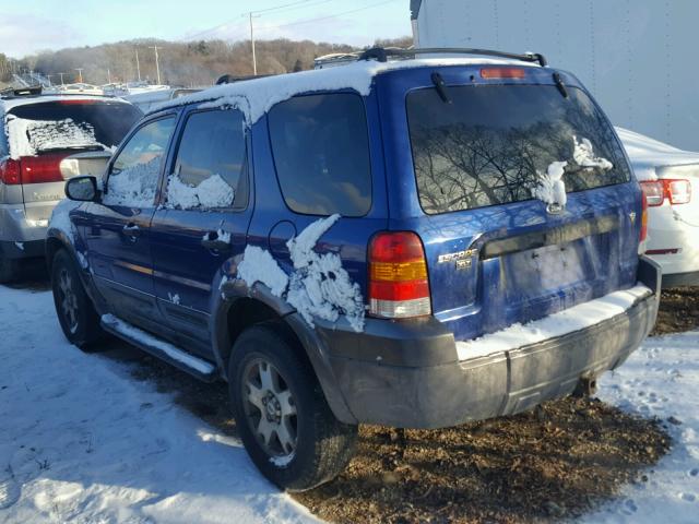 1FMCU931X5KC72637 - 2005 FORD ESCAPE XLT BLUE photo 3