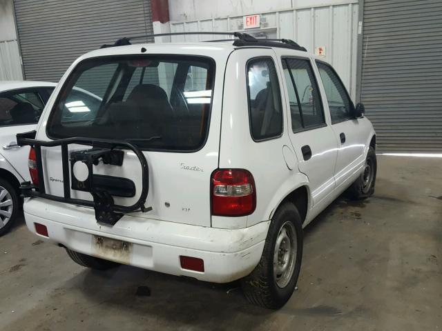 KNDJB723515697040 - 2001 KIA SPORTAGE WHITE photo 4