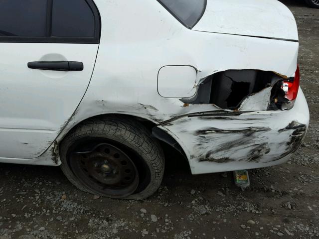 JA3AJ26E26U007290 - 2006 MITSUBISHI LANCER ES WHITE photo 9