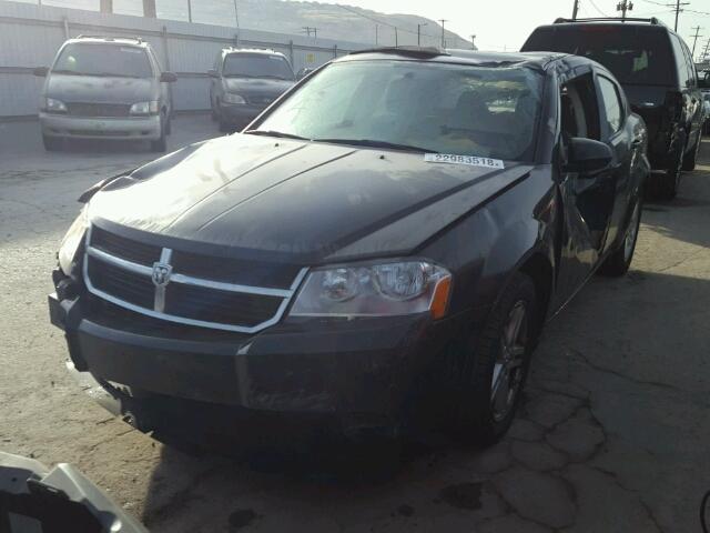 1B3CC1FBXAN175686 - 2010 DODGE AVENGER EX BLACK photo 2