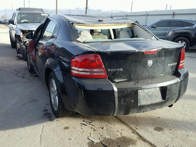 1B3CC1FBXAN175686 - 2010 DODGE AVENGER EX BLACK photo 3