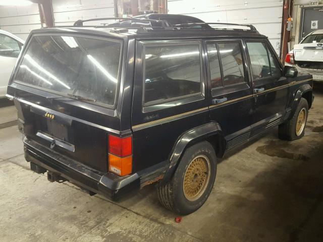 1J4FJ78S2NL100011 - 1992 JEEP CHEROKEE L BLACK photo 4