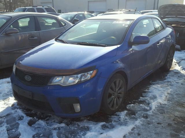 KNAFW6A32B5344498 - 2011 KIA FORTE SX BLUE photo 2