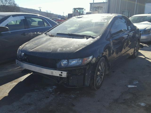 2HGFG12859H530053 - 2009 HONDA CIVIC EX BLACK photo 2