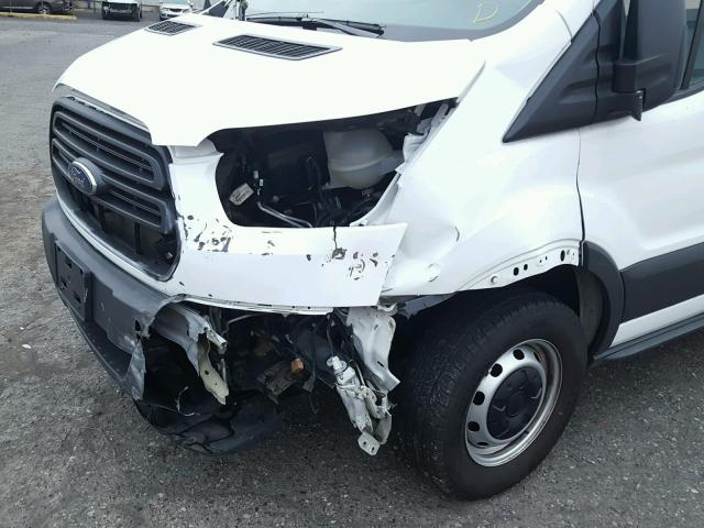 1FTNR2YMXFKA43465 - 2015 FORD TRANSIT T- WHITE photo 9