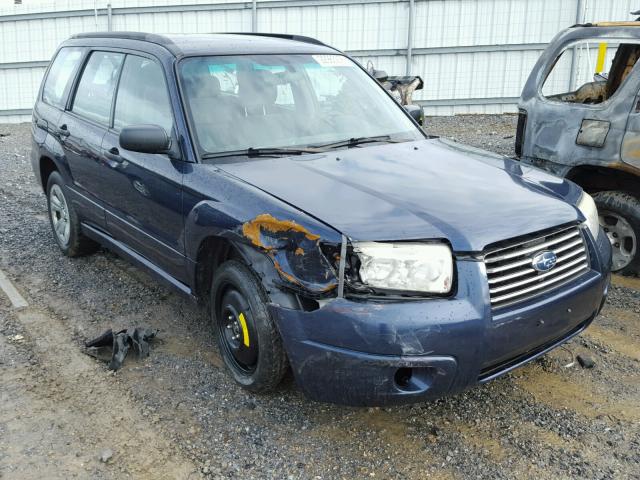 JF1SG63656H743129 - 2006 SUBARU FORESTER 2 BLUE photo 1