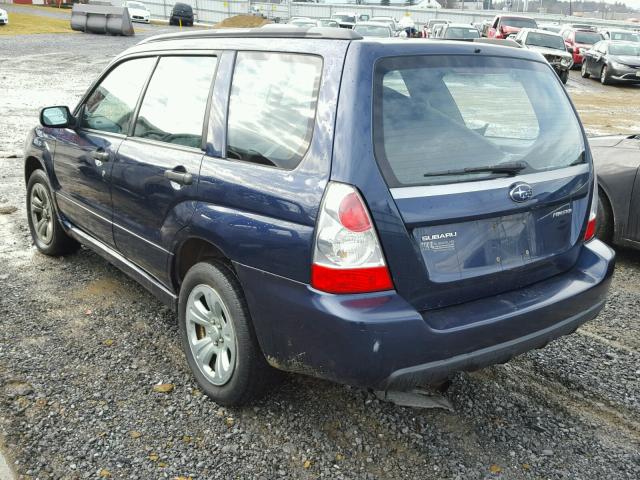 JF1SG63656H743129 - 2006 SUBARU FORESTER 2 BLUE photo 3