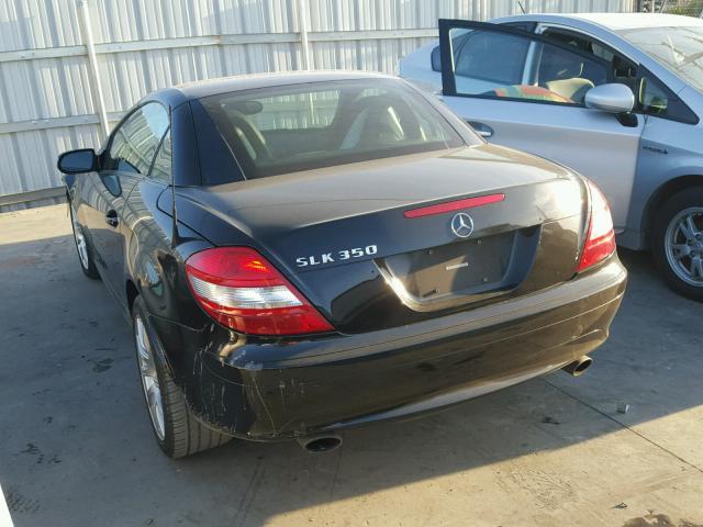 WDBWK56F96F093117 - 2006 MERCEDES-BENZ SLK 350 BLACK photo 3