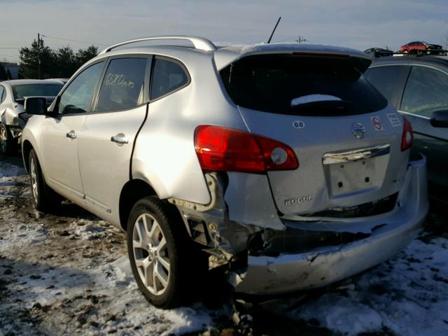 JN8AS5MV7DW612043 - 2013 NISSAN ROGUE S SILVER photo 3